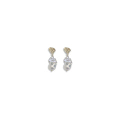 Magda Butrym Gold Pearl Earrings - One Size