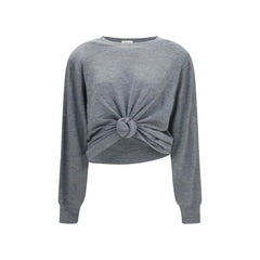 Magda Butrym Gray Wool Oves Aries Sportswear - IT38 | S