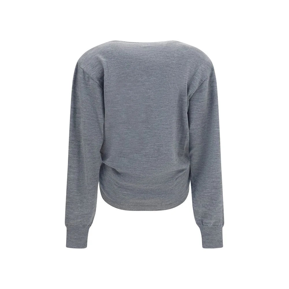 Magda Butrym Gray Wool Oves Aries Sportswear - IT38 | S