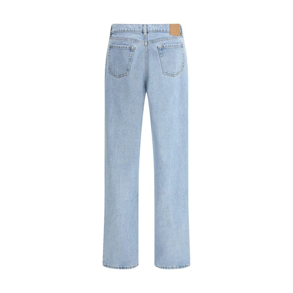 Magda Butrym Light Blue Cotton Straight-Leg Jeans - IT38 | S