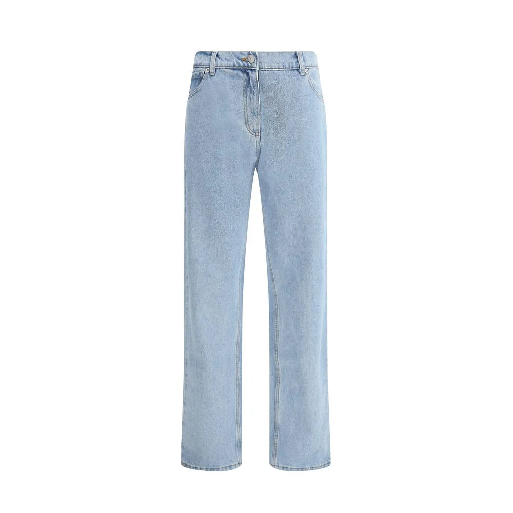 Magda Butrym Light Blue Cotton Straight-Leg Jeans - IT38 | S