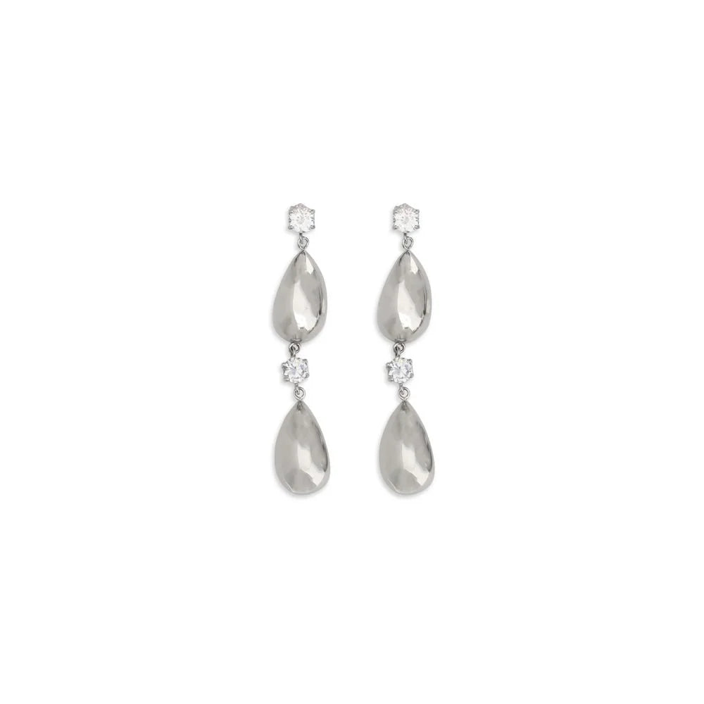 Magda Butrym Silver Brass Earrings - One Size