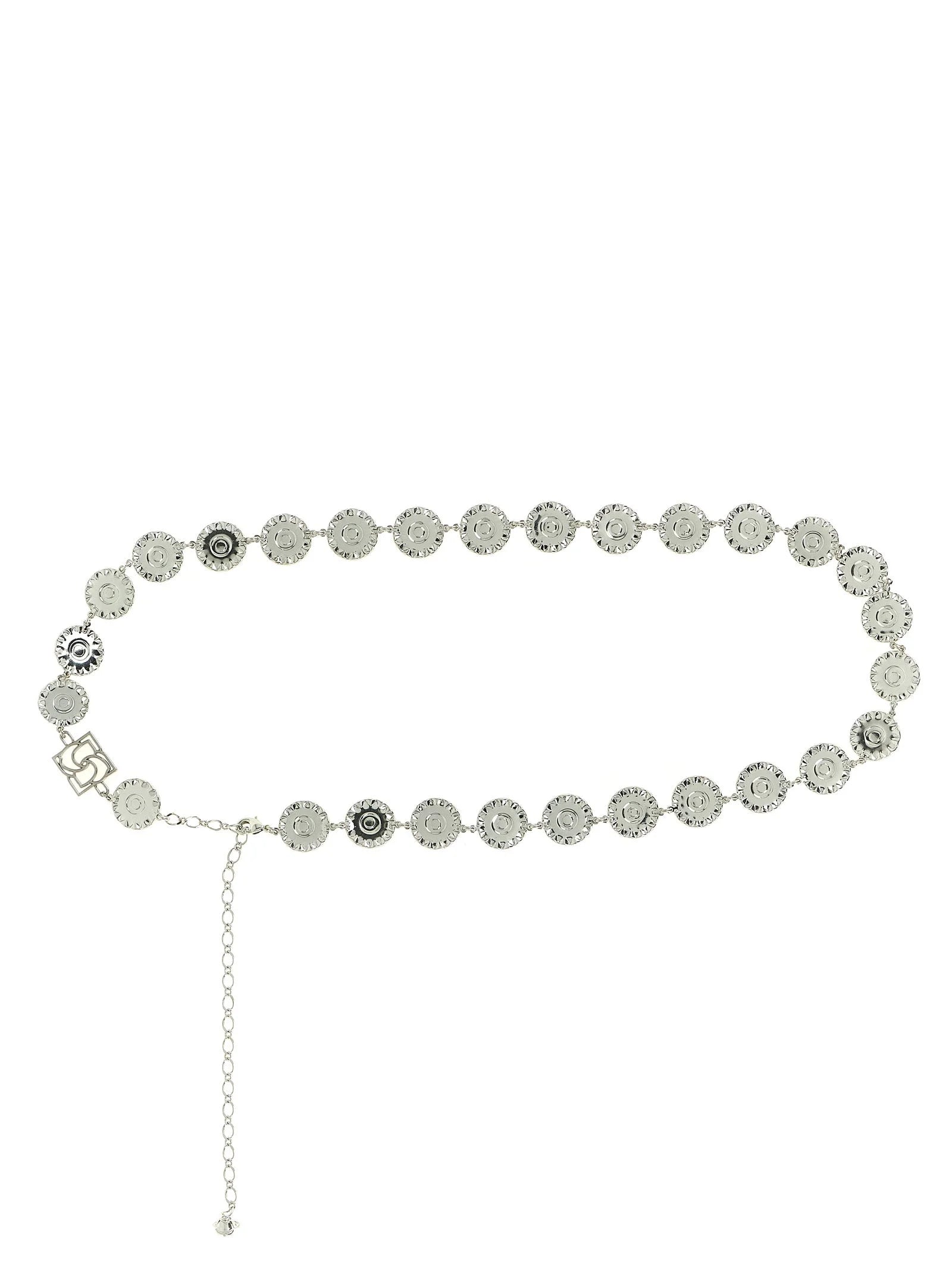 Magda Butrym Silver Calfskin Regular Belt - UNI