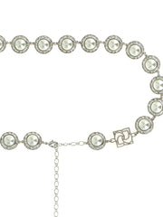 Magda Butrym Silver Calfskin Regular Belt - UNI