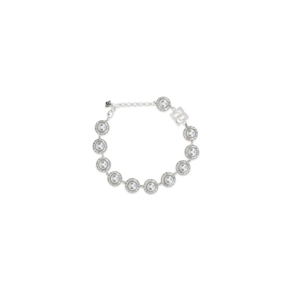 Collier Magda Butrym en métal argenté avec une chaîne sculpturale affirmée pour une esthétique de soirée raffinée.