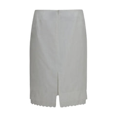 Magda Butrym White Cotton Midi Skirt - IT38 | S