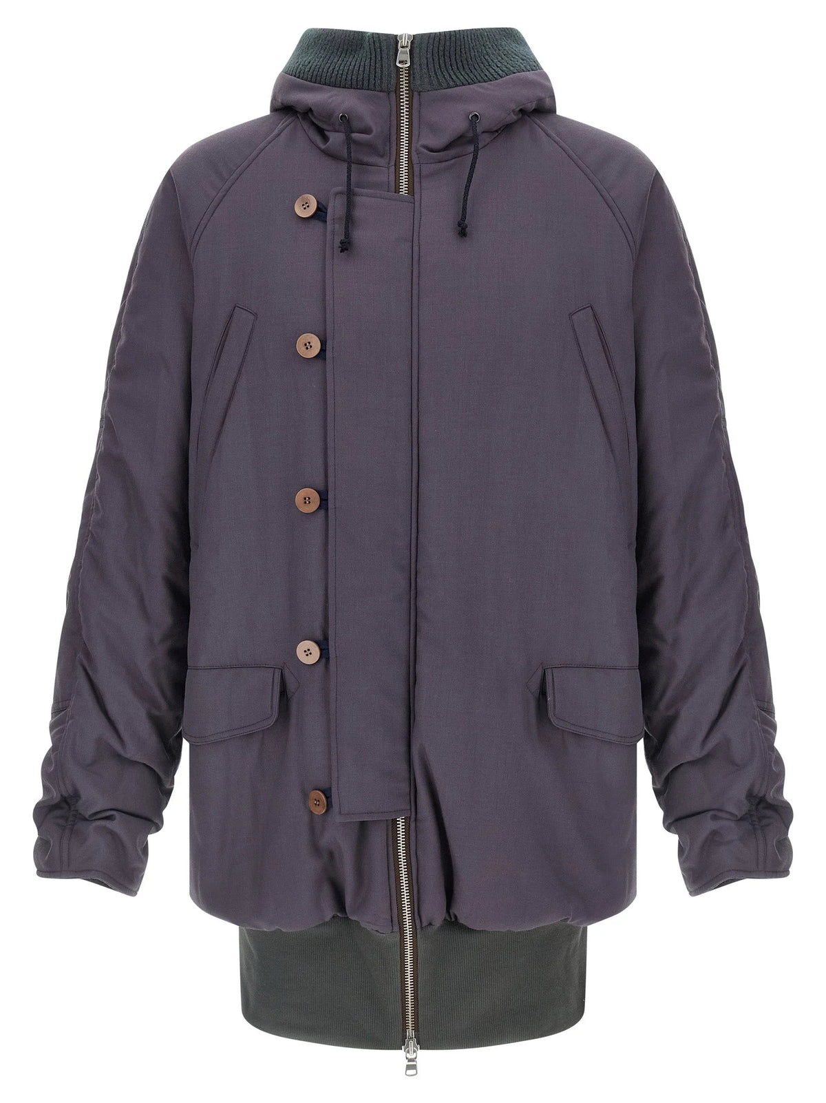 Magliano Purple Virgin Wool Parka - L