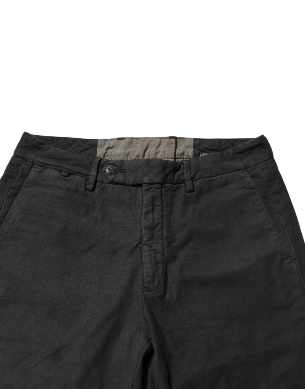 Maison Clochard Dark Gray Cotton Mid Waist Skinny Men Denim Jeans - W31