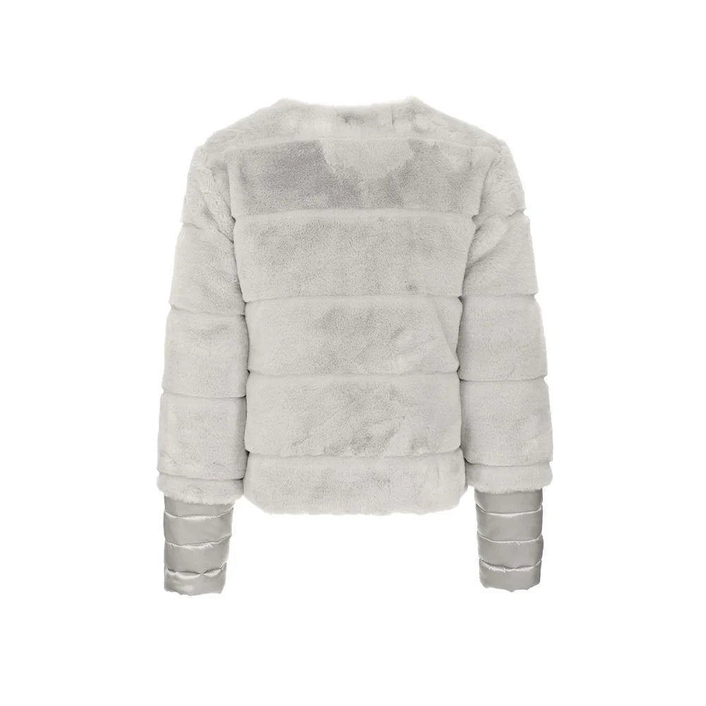 Maison Espin Gray Polyester Jackets & Coat - XL - Puffer Jackets