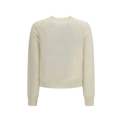 Cardigan en coton beige Maison Kitsuné