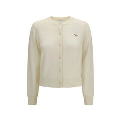 Cardigan en coton beige Maison Kitsuné
