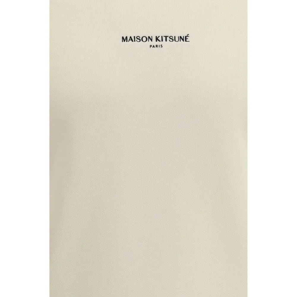 Hanorac din bumbac beige Maison Kitsuné