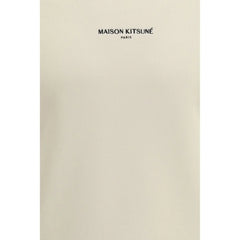 Hanorac din bumbac beige Maison Kitsuné