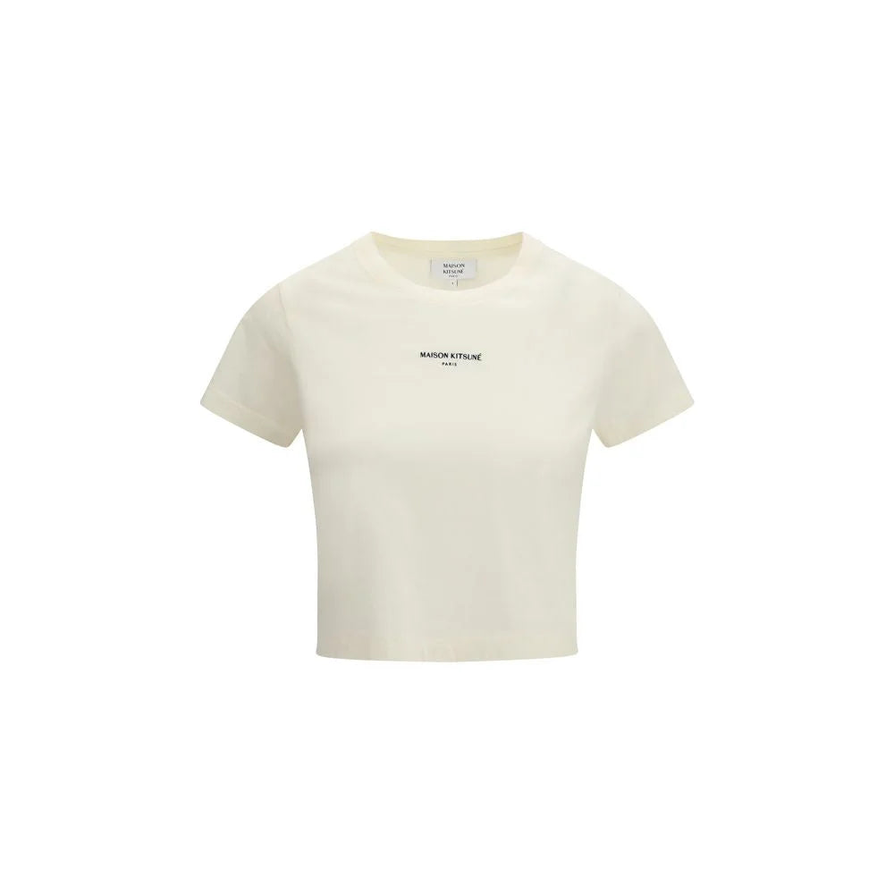 Maison Kitsuné Beige Cotton T-Shirt