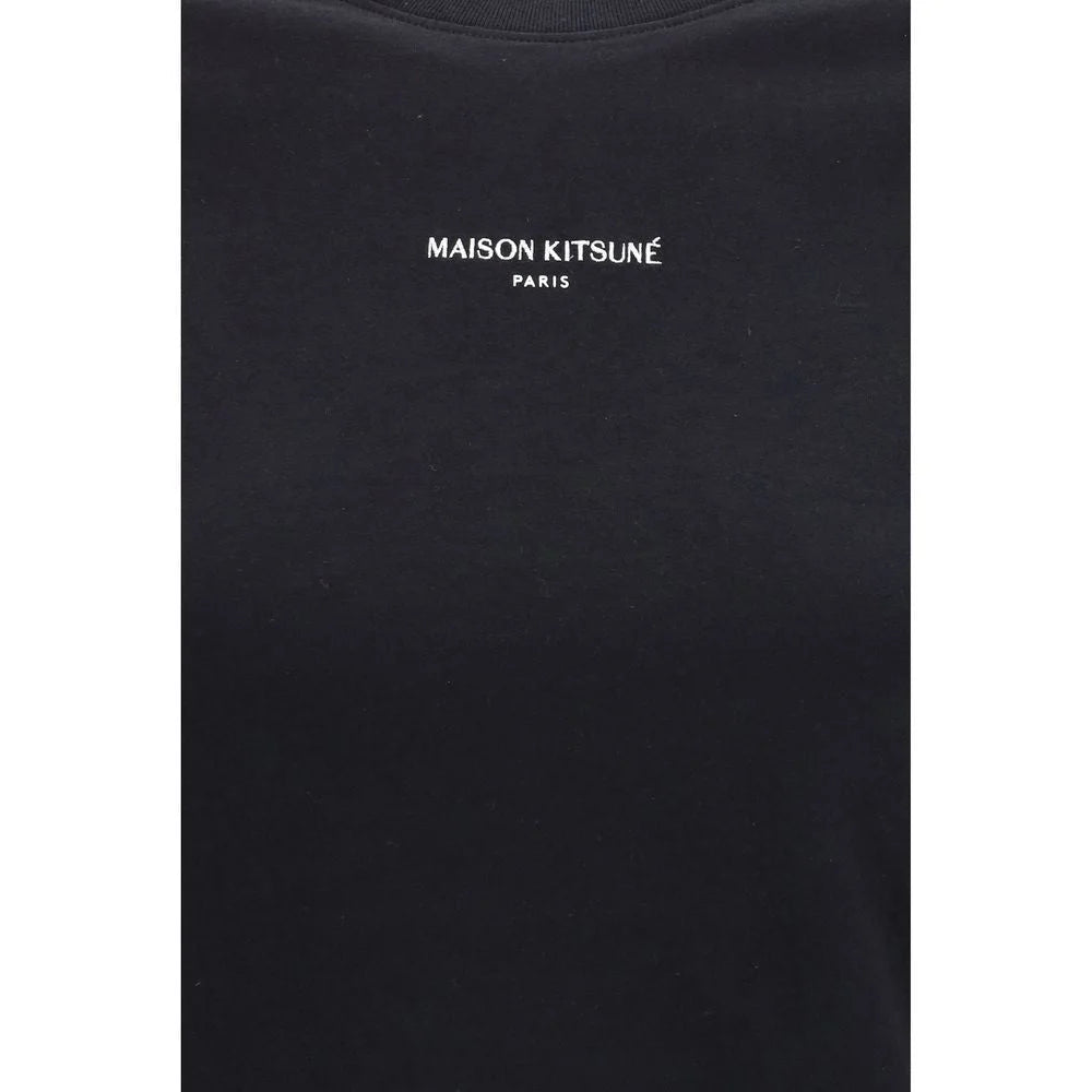 Maison Kitsuné Black Cotton T-Shirt