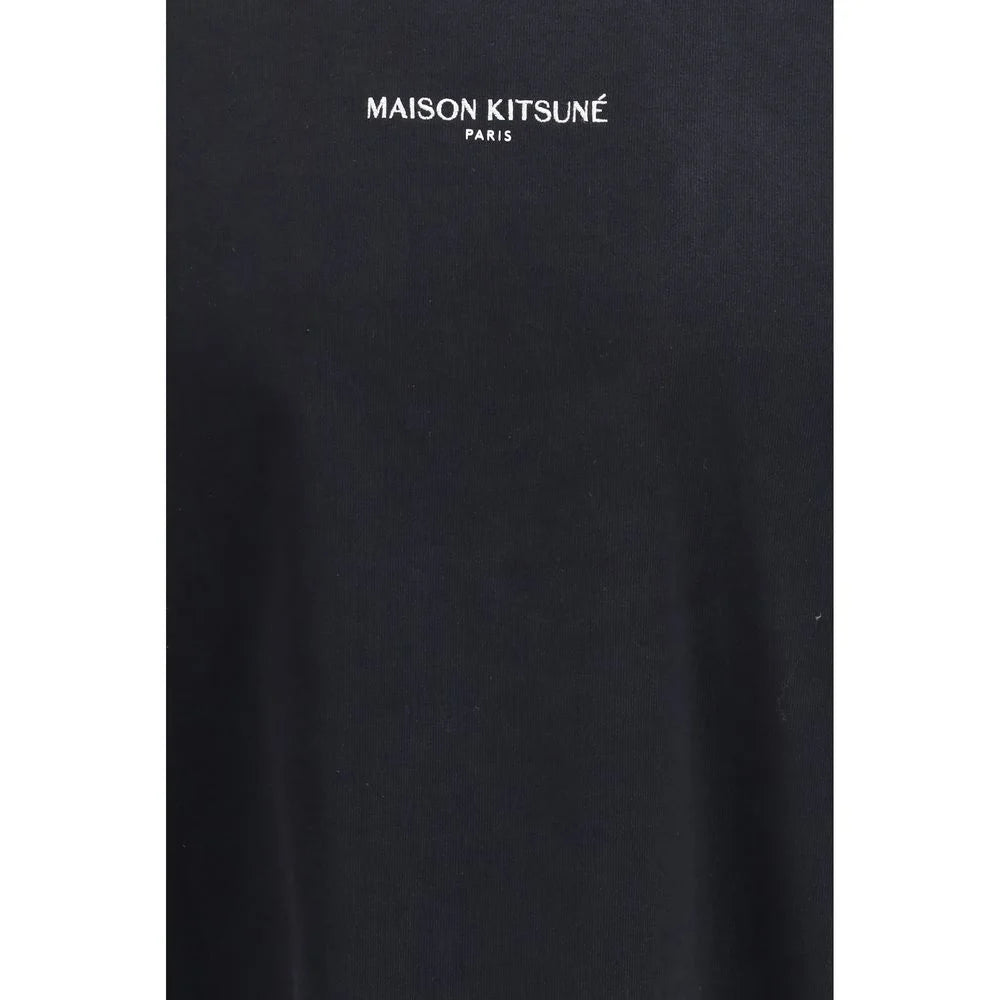 Maison Kitsuné Black Cotton T-Shirt