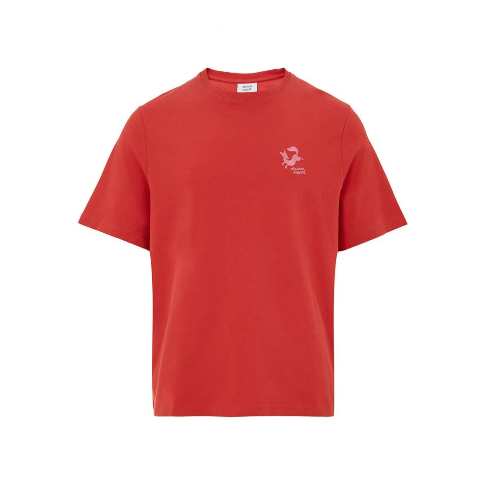 Maison Kitsuné Red Cotton T-Shirt - L - T-Shirts