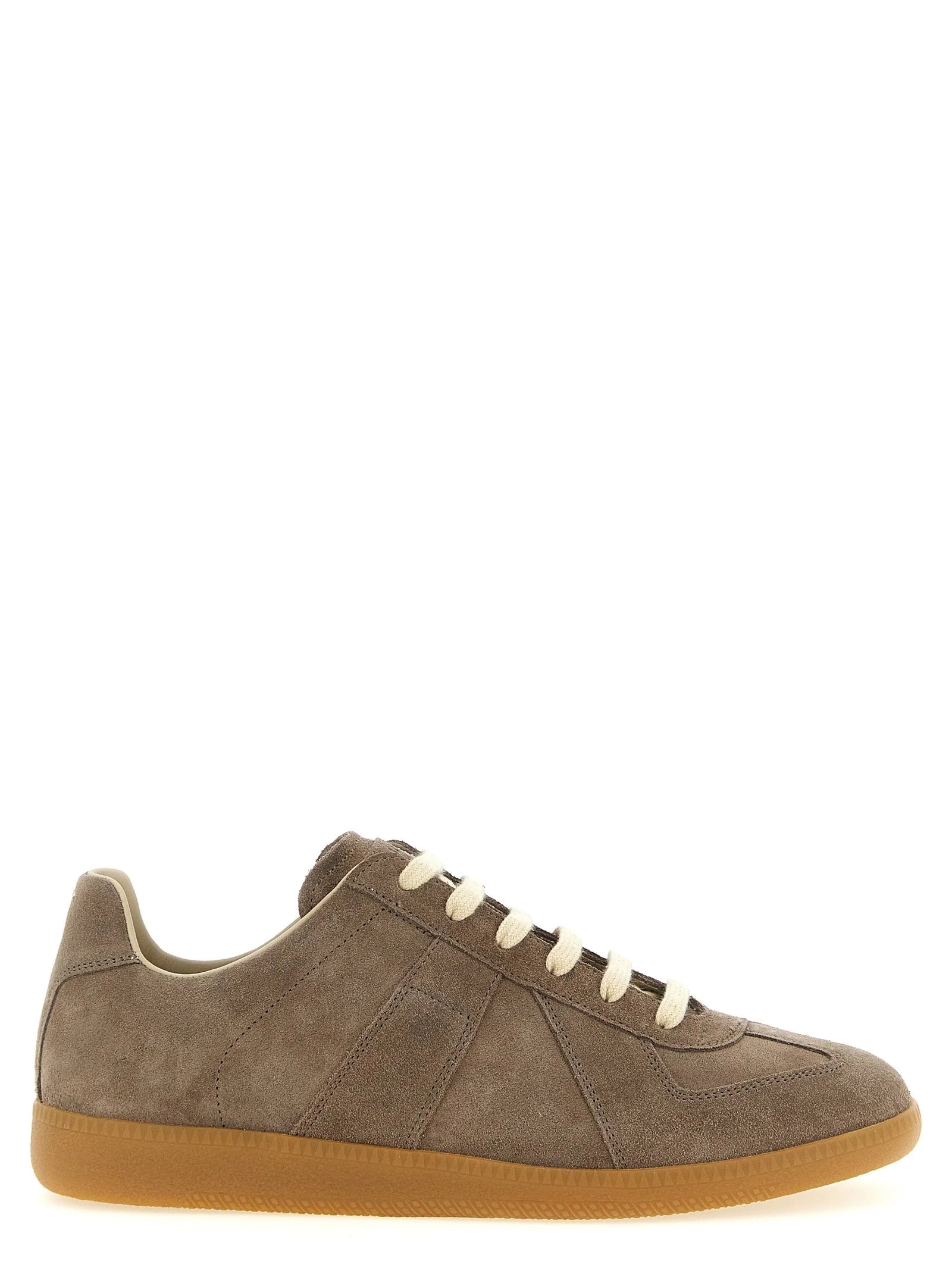 Maison Margiela Beige Calfskin Low Top Sneakers - EU 41 | US 8