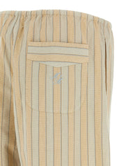 Maison Margiela Beige Cotton Bottoms Sleepwear