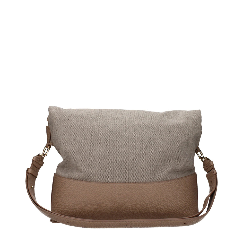 Maison Margiela Beigefarbene Stoff-Schultertasche