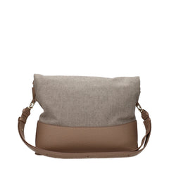 Maison Margiela Beigefarbene Stoff-Schultertasche