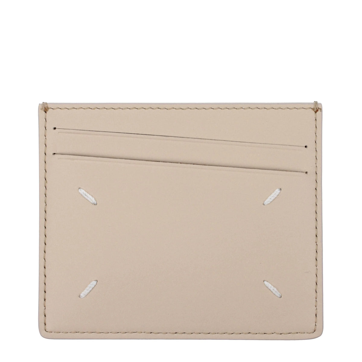 Maison Margiela Beige Leather Cardholder