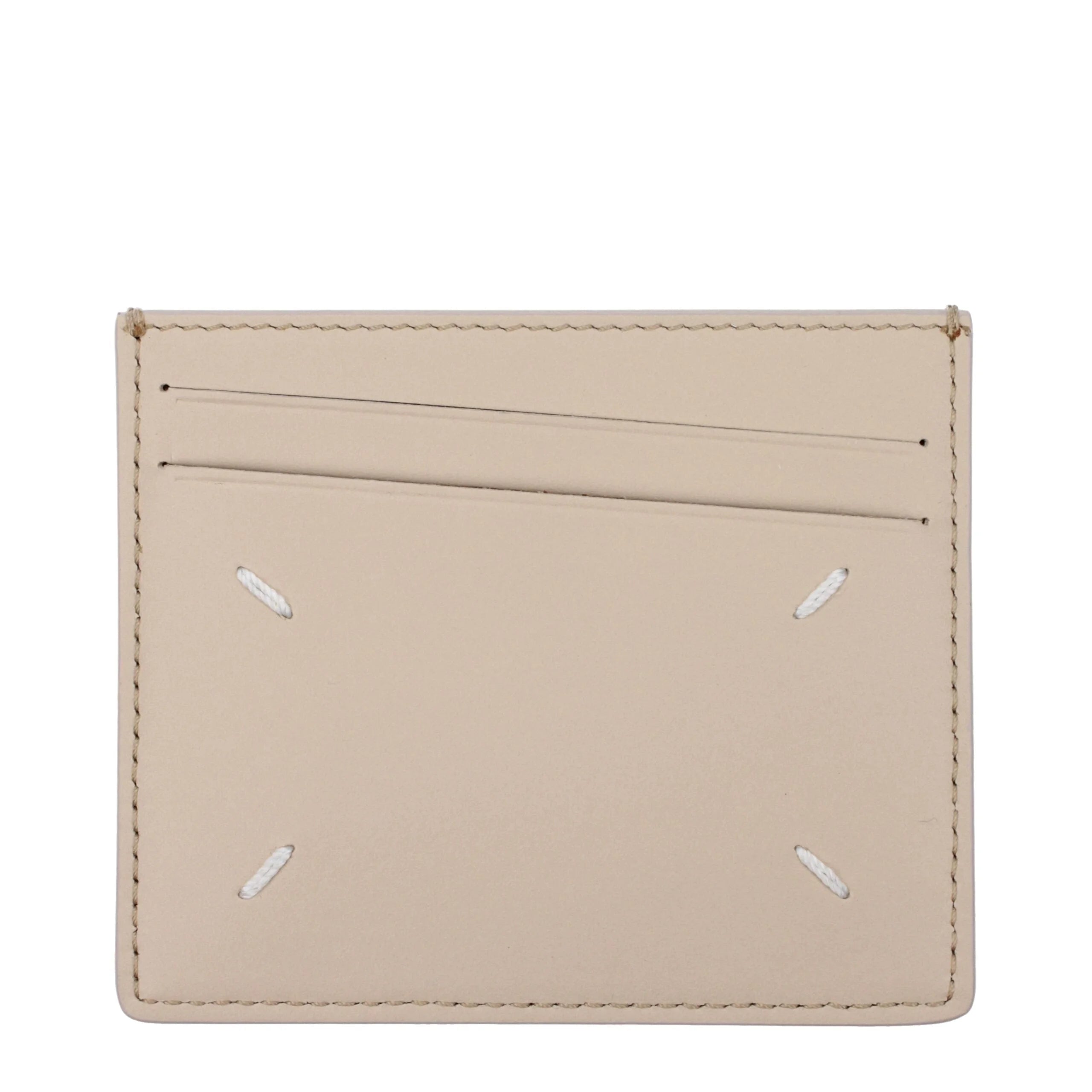 Maison Margiela Beige Leather Cardholder