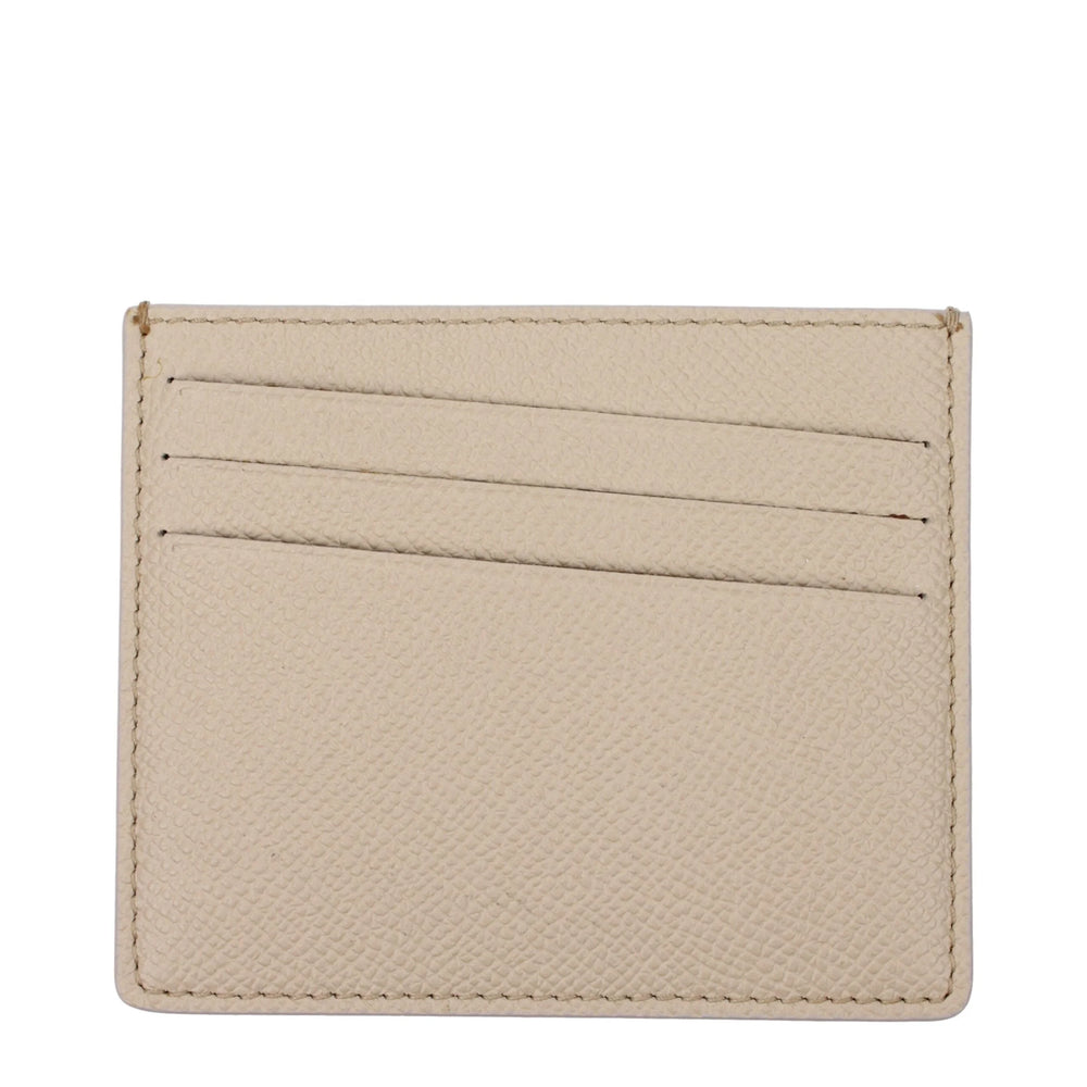 Maison Margiela Beige Leather Cardholder