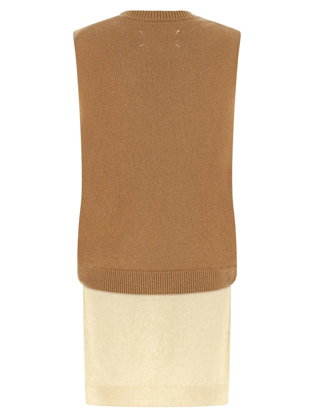 Maison Margiela Beige Virgin Wool Sleeveless Jacket
