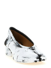 Maison Margiela Bicolor Lambskin Mid Heel Pumps