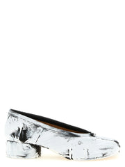 Maison Margiela Bicolor Lambskin Mid Heel Pumps
