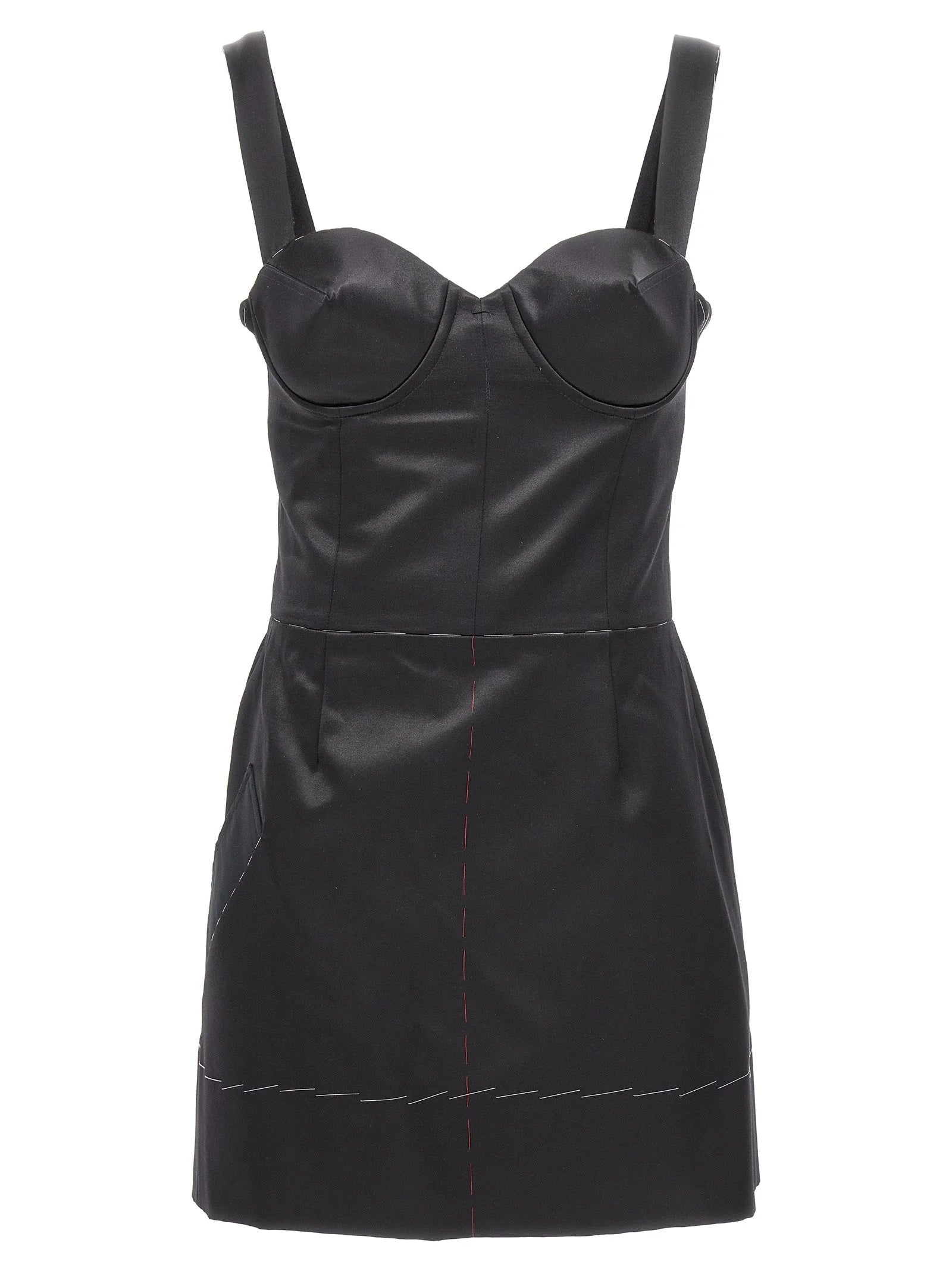 Maison Margiela Black Acetate Short Dress - IT40