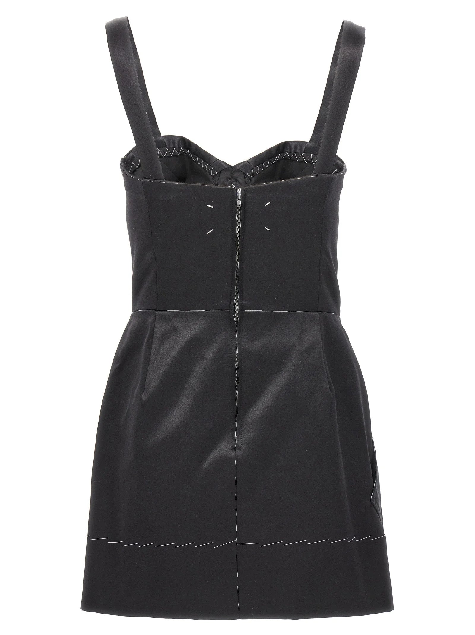 Maison Margiela Black Acetate Short Dress - IT40