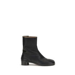 Maison Margiela Black Calf Leather Bos Taurus Ankle Boots