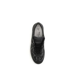 Maison Margiela Black Calf Leather Bos Taurus Low Top Sneakers - EU40/US7
