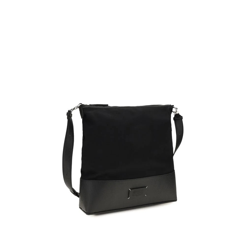 Maison Margiela Black Calf Leather Bos Taurus Shoulder Bag