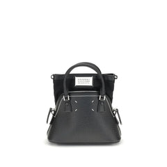 Maison Margiela Black Calf Leather Bos Taurus Shoulder Bag