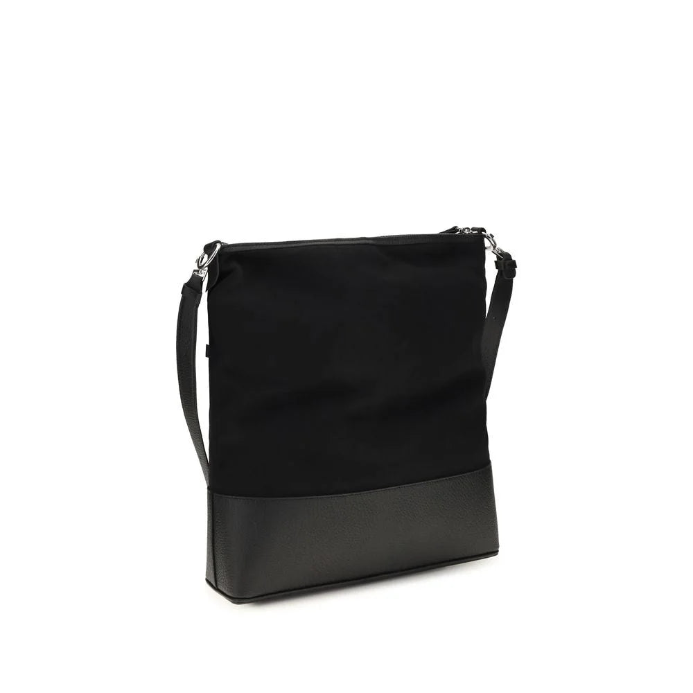 Maison Margiela Black Calf Leather Bos Taurus Shoulder Bag