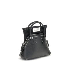 Maison Margiela Black Calf Leather Bos Taurus Shoulder Bag