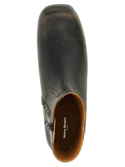 Maison Margiela Black Calfskin Ankle Boots