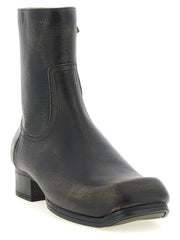 Maison Margiela Black Calfskin Ankle Boots