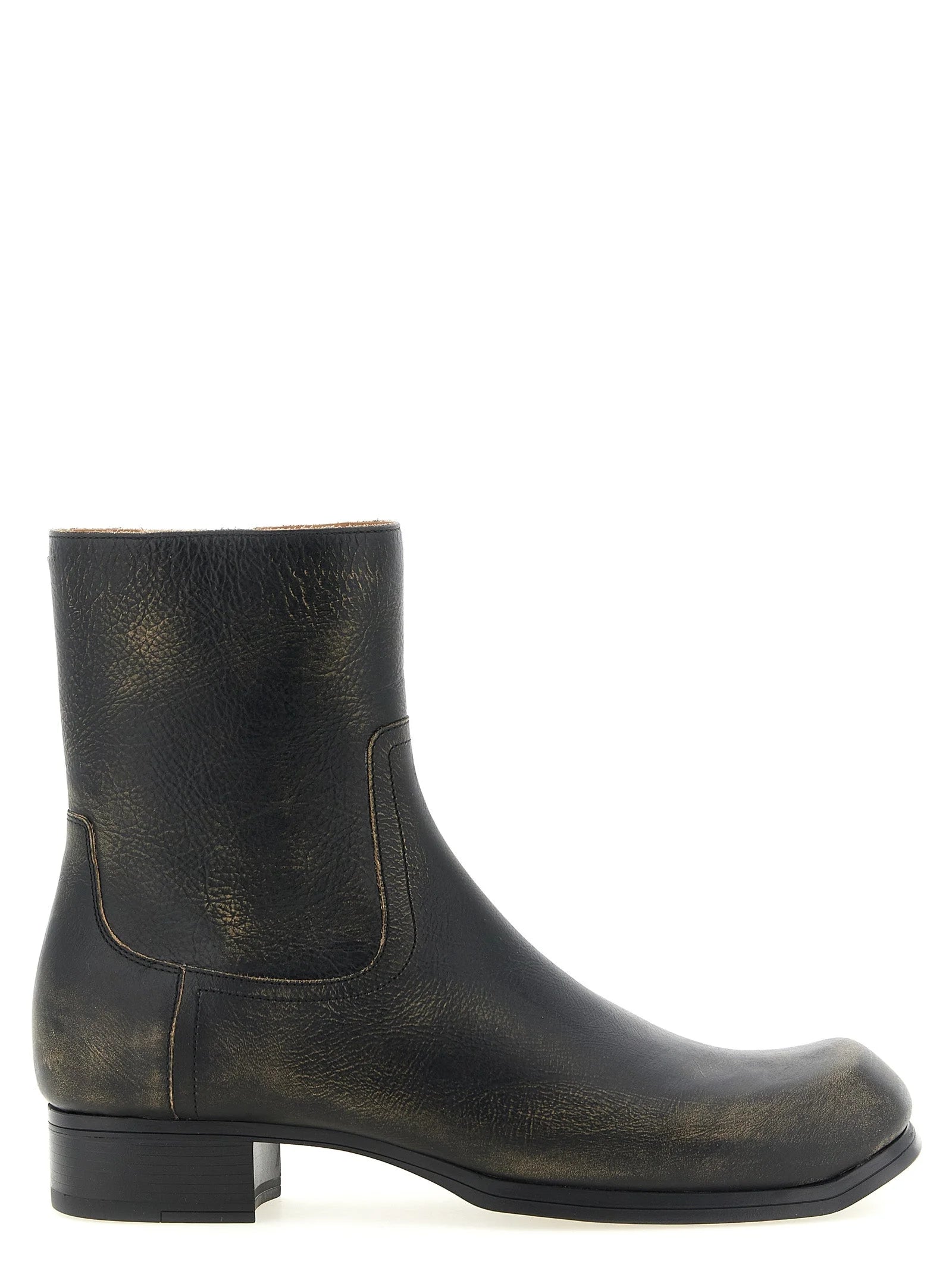 Maison Margiela Black Calfskin Ankle Boots