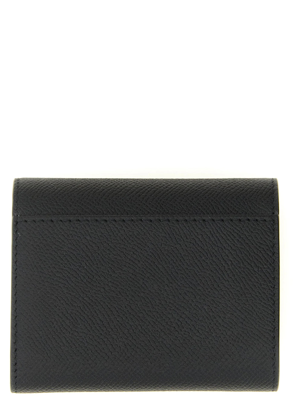 Vue arrière du porte-cartes en cuir Margiela montrant plusieurs fentes de précision pour les cartes essentielles.