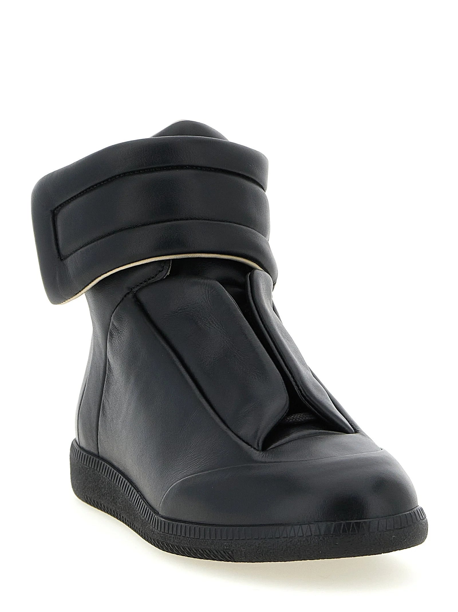Maison Margiela Black Calfskin Chunky Sneakers - EU 41 | US 8