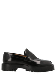 Maison Margiela Black Calfskin Slip-On Loafers