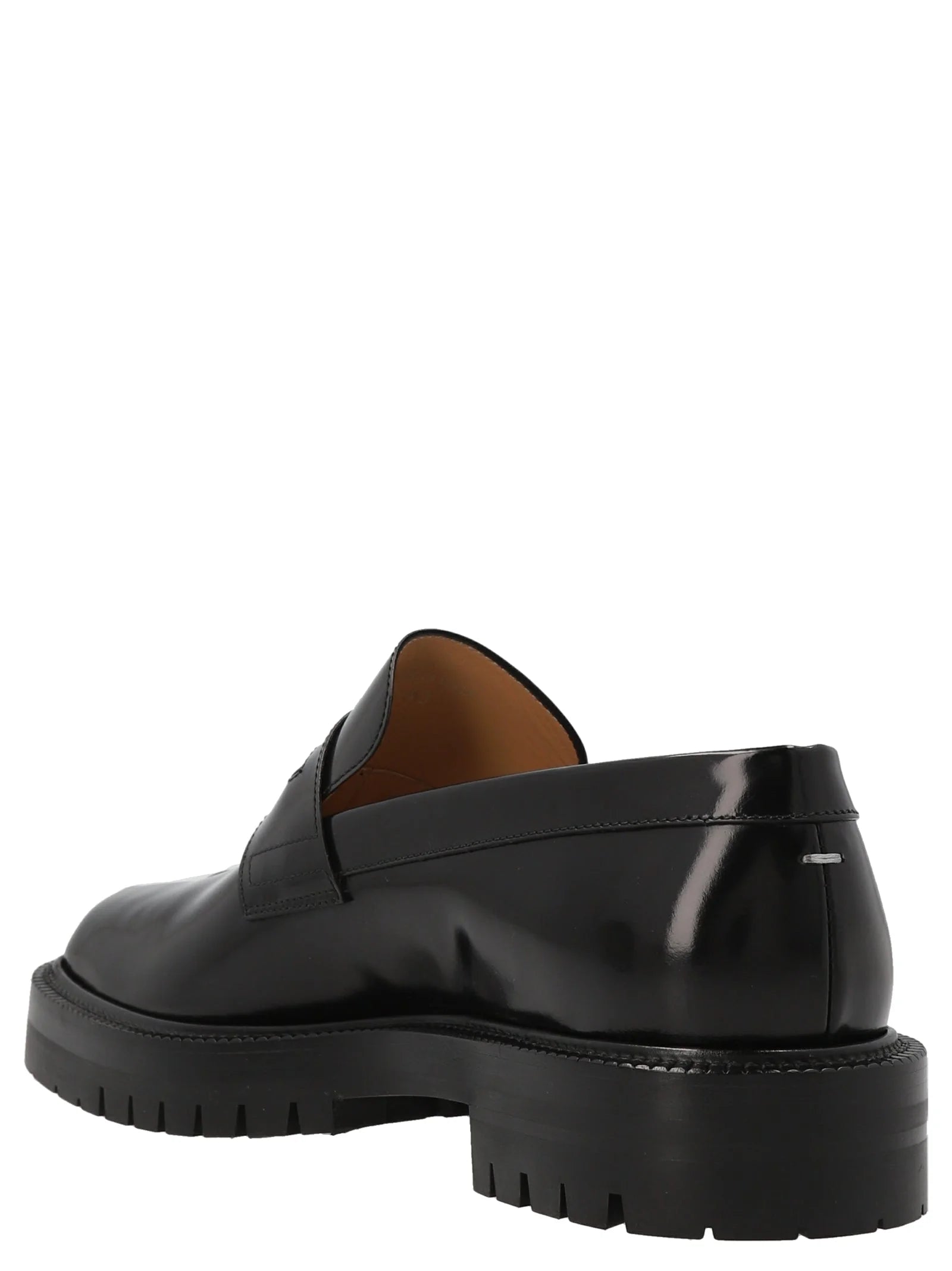 Maison Margiela Black Calfskin Slip-On Loafers