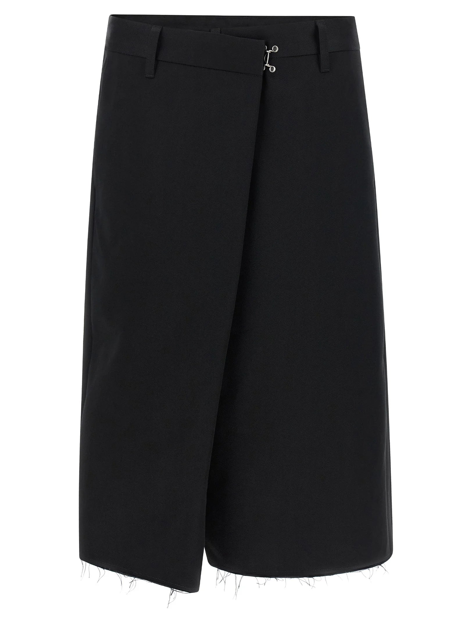 Maison Margiela Black Cotton Bermuda Shorts