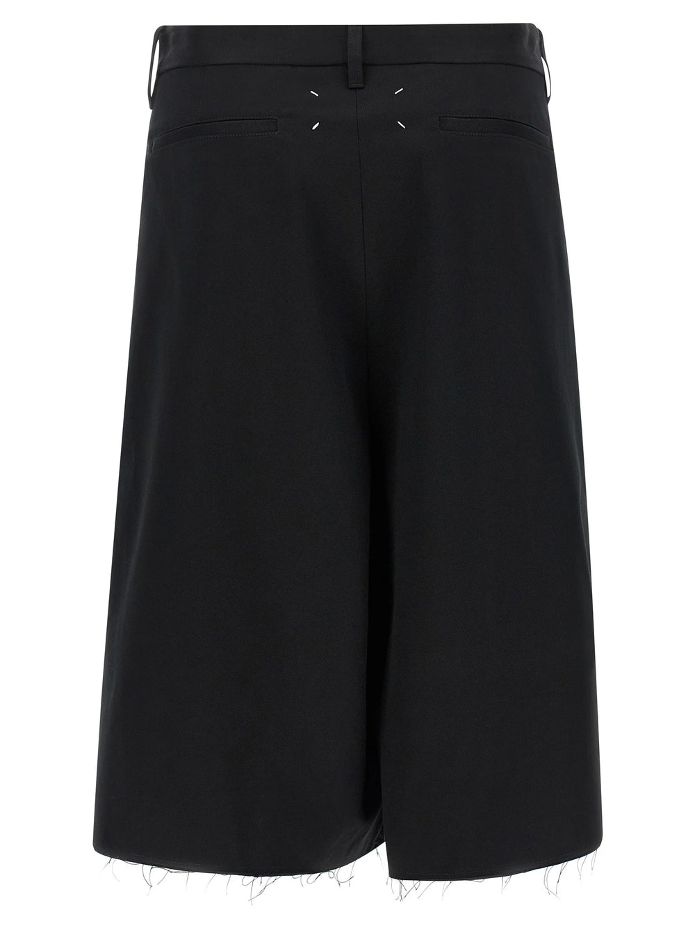 Maison Margiela Black Cotton Bermuda Shorts