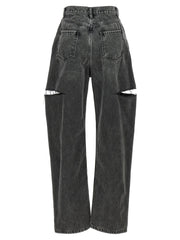 Maison Margiela Black Cotton Straight-Leg Jeans - IT36 | S