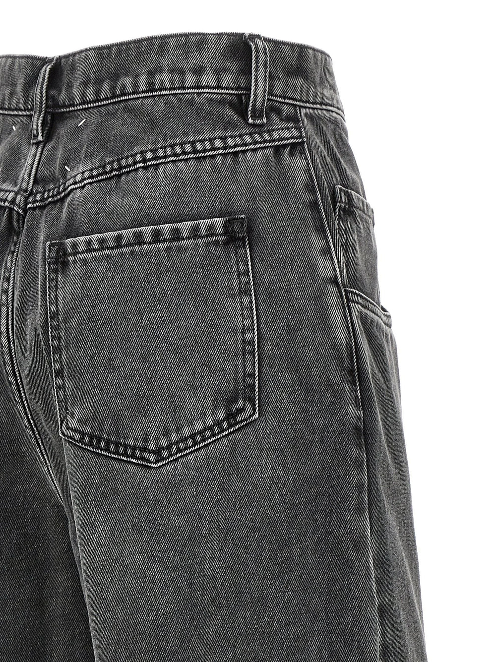 Maison Margiela Black Cotton Straight-Leg Jeans - IT36 | S